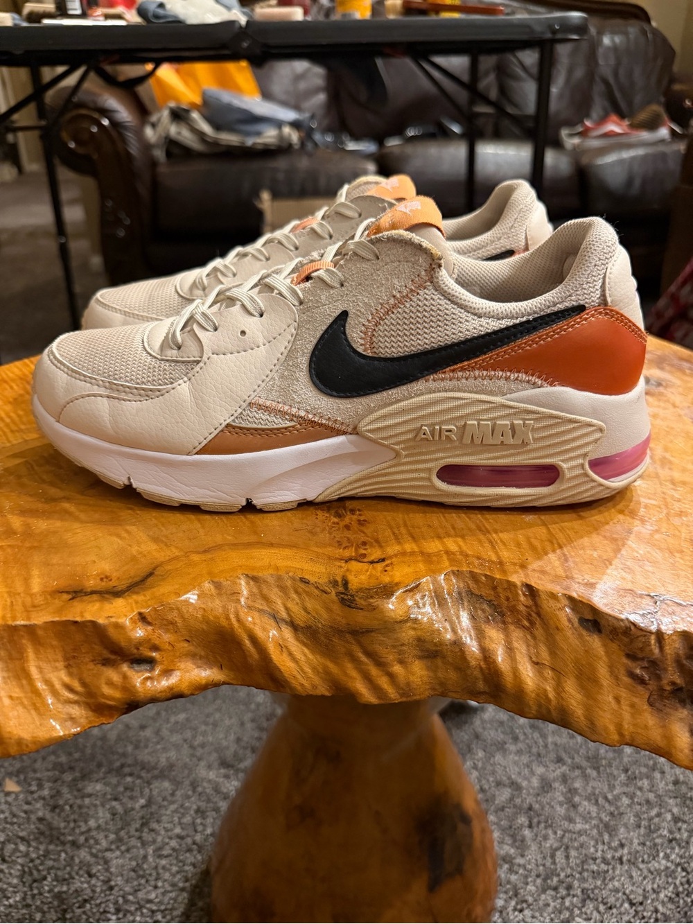 Nike Air Max Excee Cream Orange Women's 9.5 Men's 7
